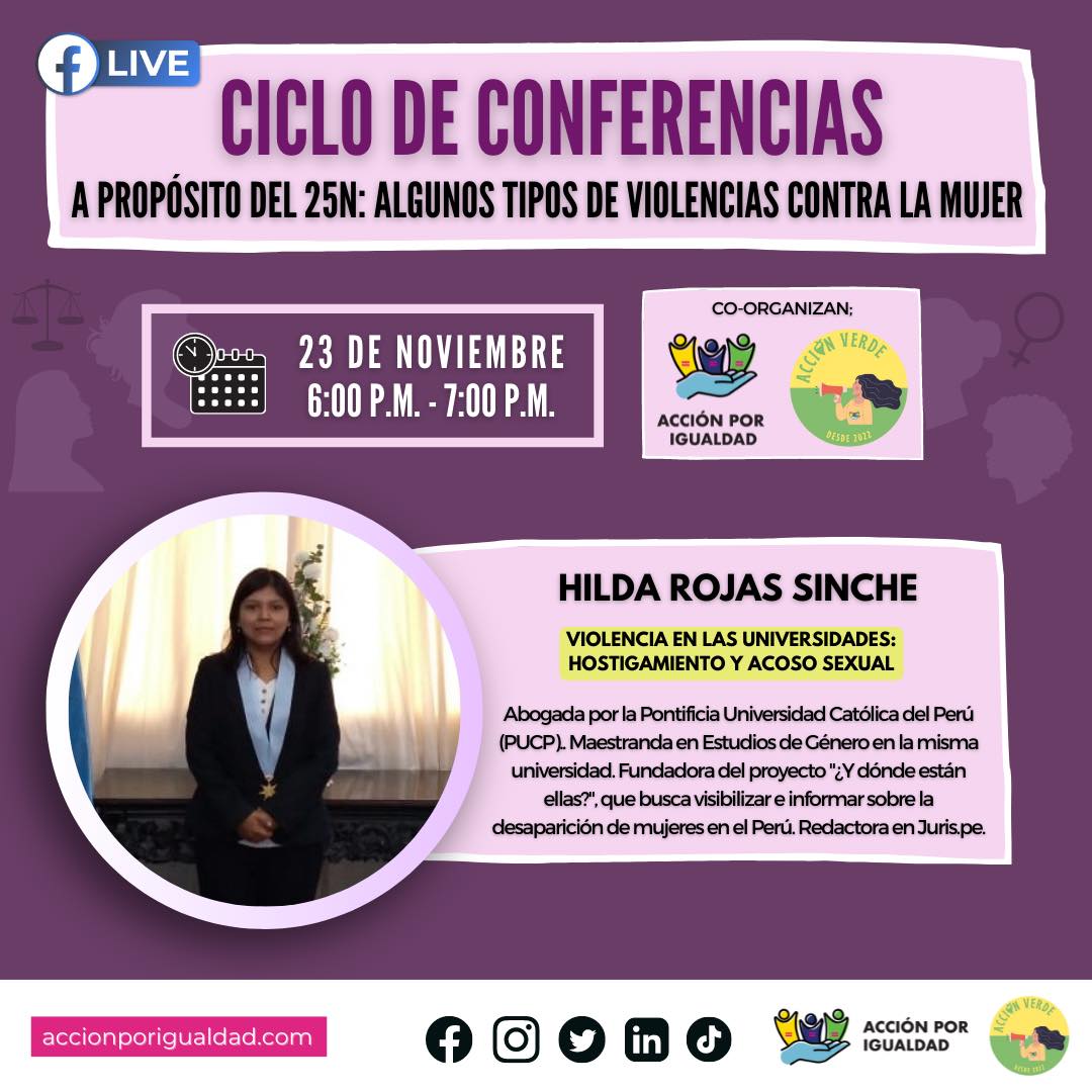 Ciclo de conferencias a propósito del 25N: Algunos tipos de violencia contra la mujer