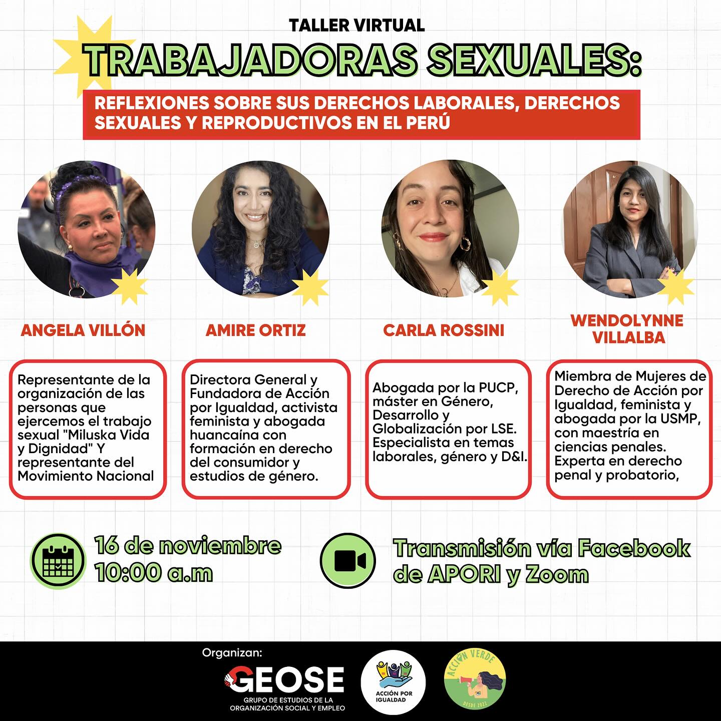 Trabajadoras Sexuales: Derechos laborales y DSDR